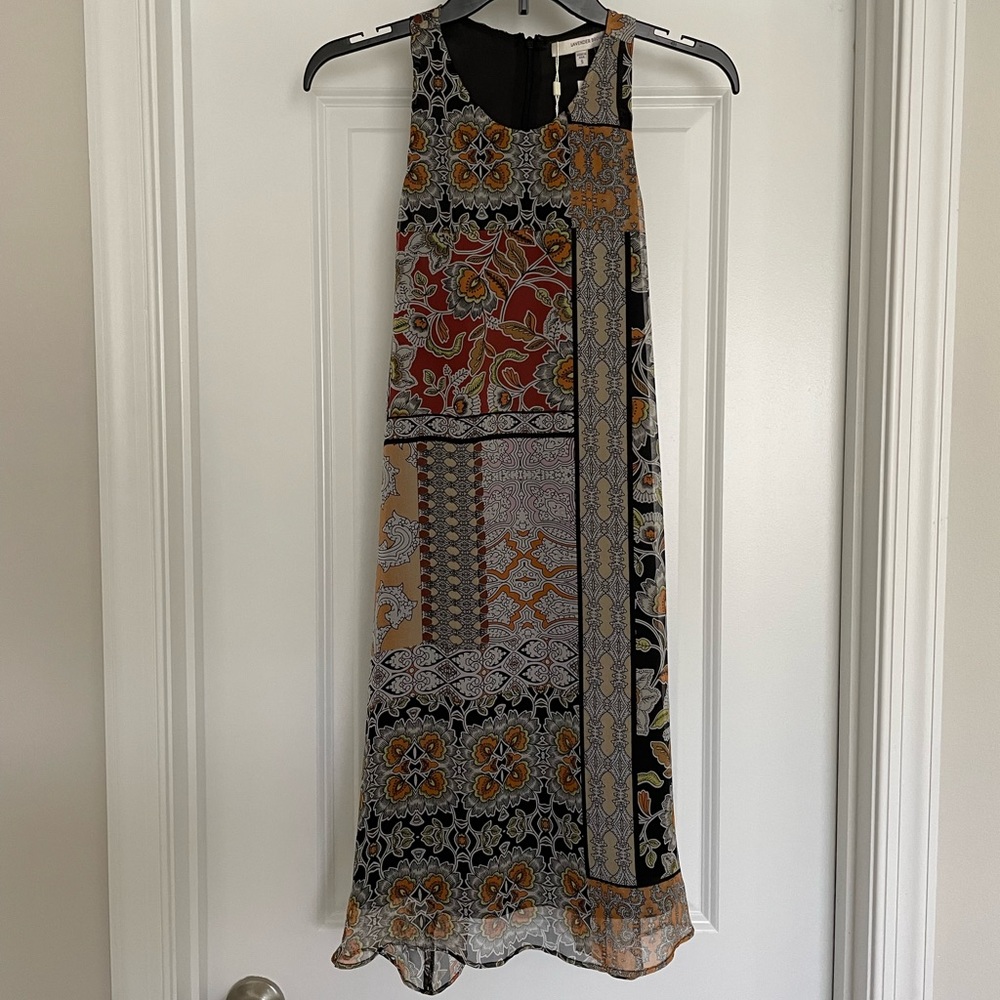 NWT Lavender Brown Silk Dress